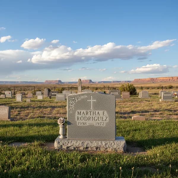 Traditional Gray Headstone