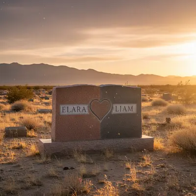Heart-shaped companion monument