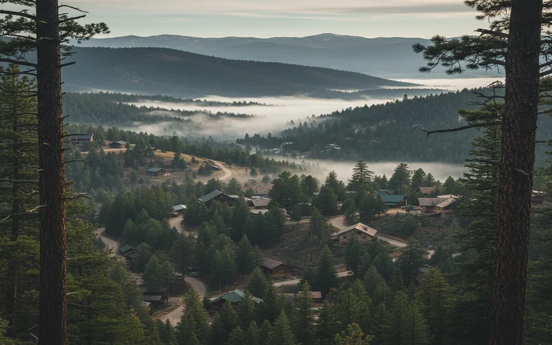 Ruidoso, New Mexico mountain pine forest